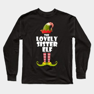 The lovely sister elf christmas Long Sleeve T-Shirt